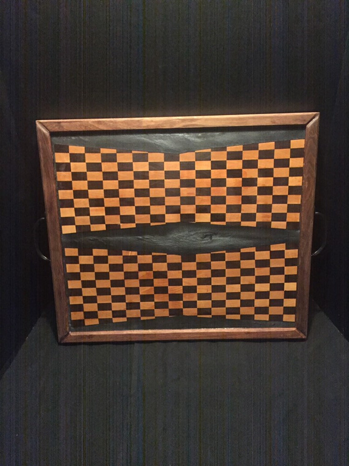Checker Board Serving Tray / Charcuterie Platter Etsy