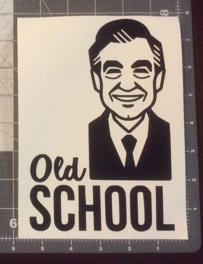 Rogers Old School Vinyl Adhesive Decal Mr