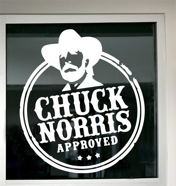 Chuck Norris Approved Decal Sticker great for cars trucks | Etsy