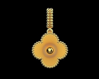 14k Solid Gold Schmuck Anhänger