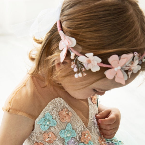 Cerceau avec papillon, bandeau papillon, accessoires de cheveux pour bébé fille, bande de cheveux d’anniversaire papillon, ornement de cheveux d’occasion spéciale