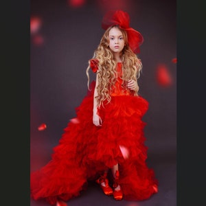 Girls size 7 red dress online