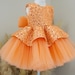 Pretty Dress For Baby Girl In Orange Color