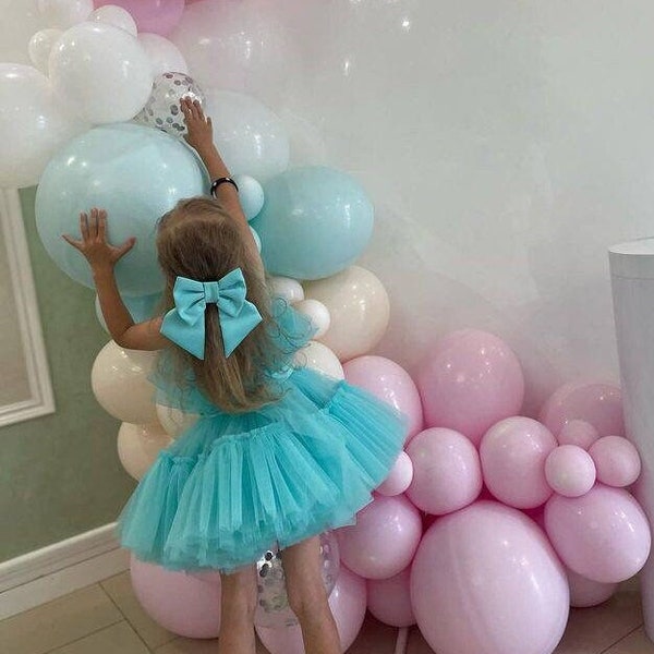 Tutu Birthday Party Girl Dress, Tiffany Tulle Baby Dress, Graduation, Dance, Flower Girl, Toddler Knee Dress, Cake Smash, Photoshoot Gown