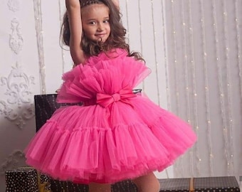 hot pink girls dresses