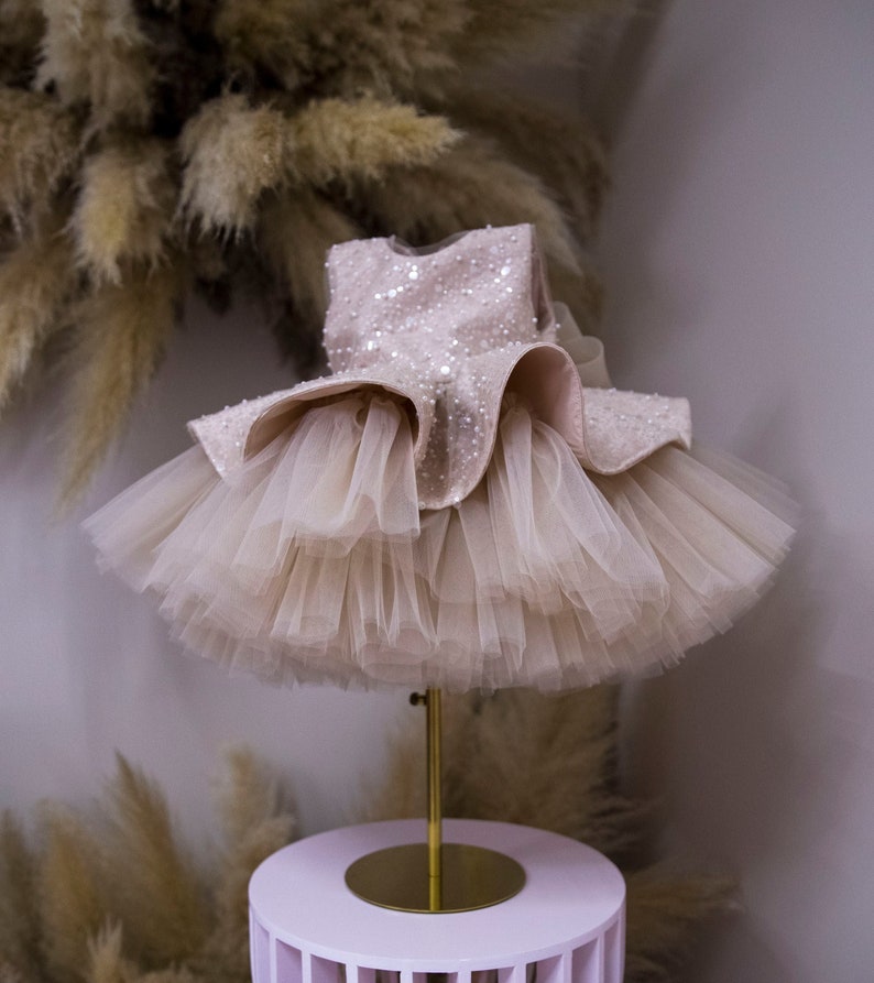 Sparkling Birthday Party Girl Dress Tutu Toddler Dress Etsy