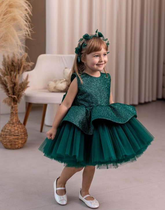 Emerald Green Sparkling Birthday Baby Dress, Smash Cake, Peplum, Special Occasion, Pageant, Puffy Tutu Prom Outfit, Festival Girl Apparel - Etsy Israel Emerald Green Sparkling Birthday Baby Dress, Smash Cake, Peplum, Special Occasion, Pageant, Puffy Tutu Prom Outfit, Festival Girl Apparel - Etsy Israel