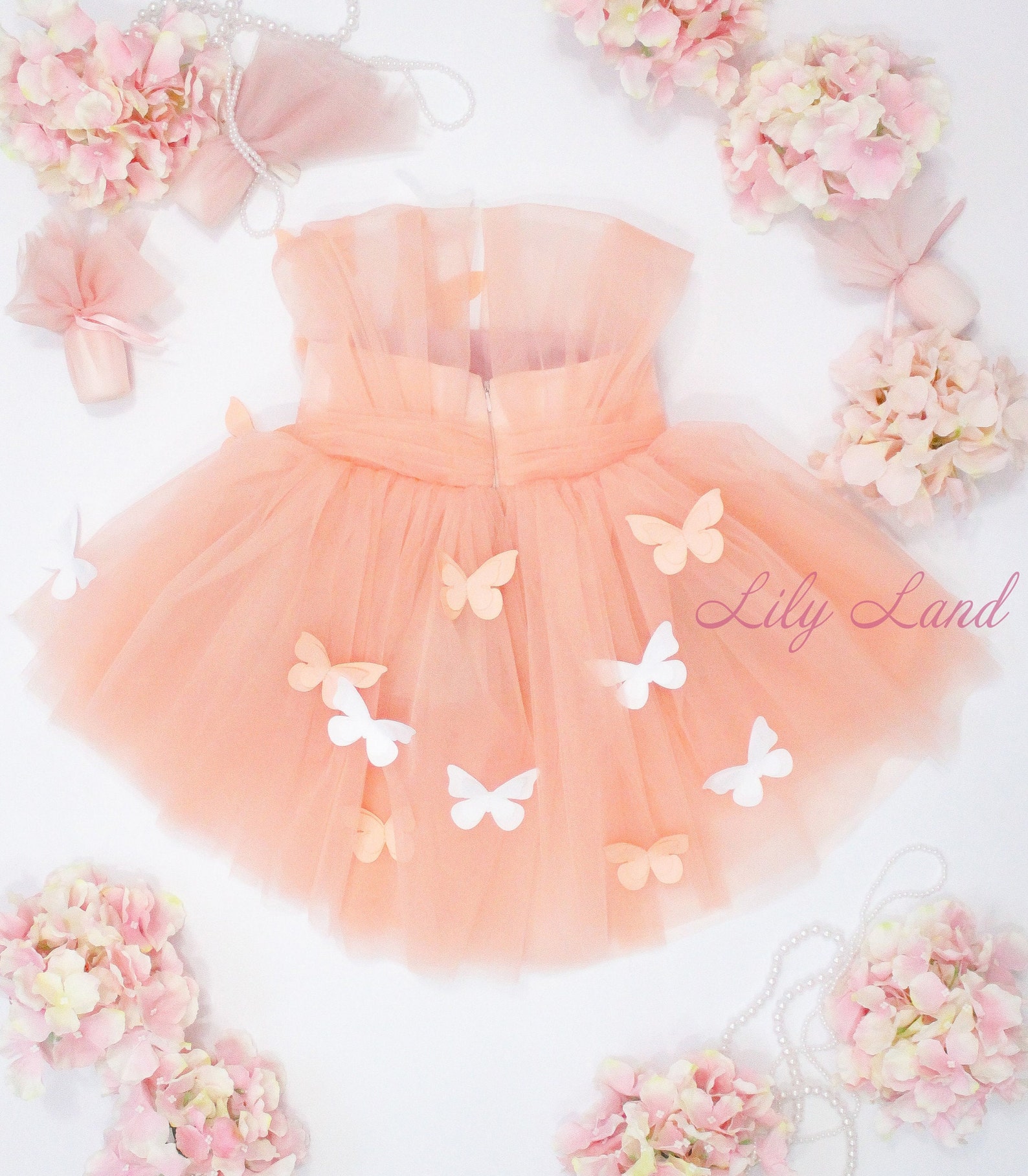 Summer Arrival Baby Girls Fly Sleeves Butterfly Pattern Dress