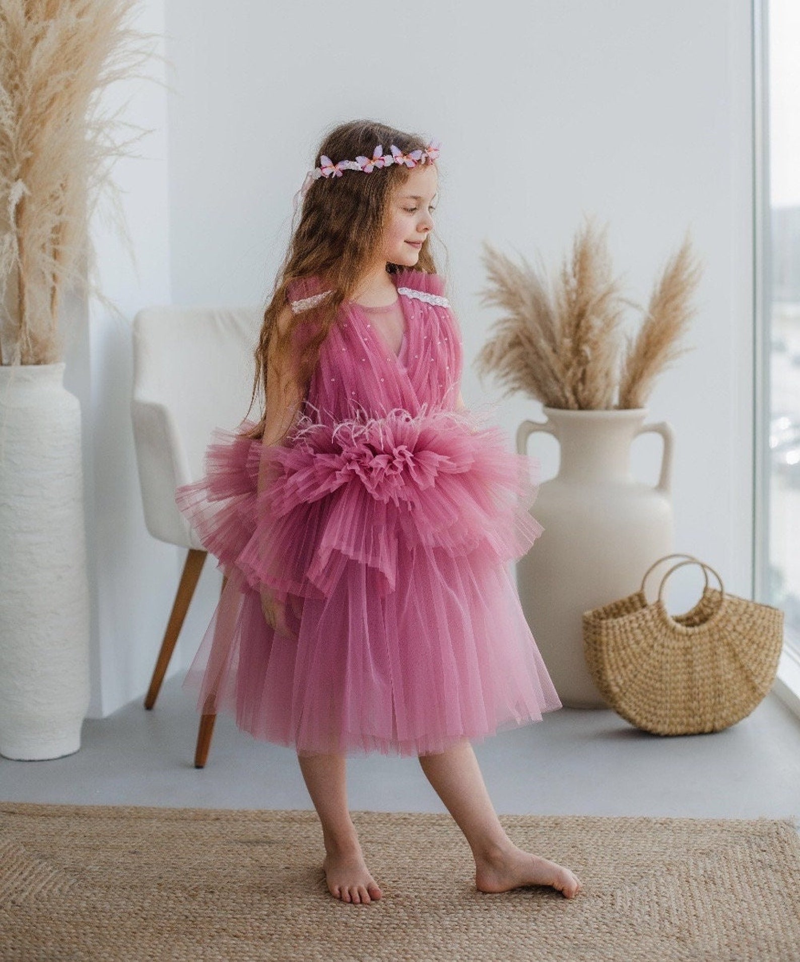 Birthday Girl Dress Flower Girl Dress Pearls Prom Dress Etsy