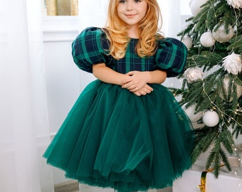 Green christmas dress girls deals