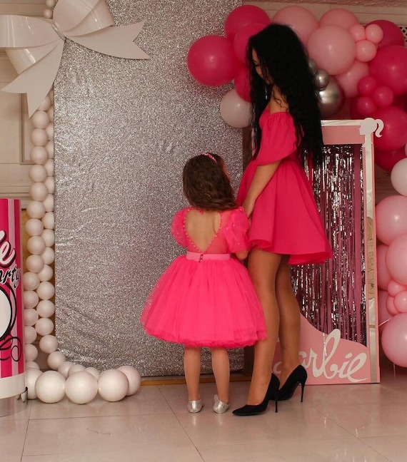 Backless Dress, Hot Pink Birthday Girl Dress, Tutu Dance Outfit, Prom Puffy  Party Dress, Toddler Special Occasion, Photoshoot, Girl Dress - Etsy