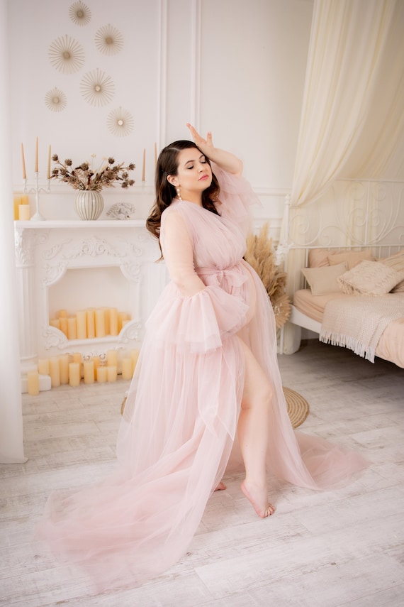 Blush maxi maternity dress discount