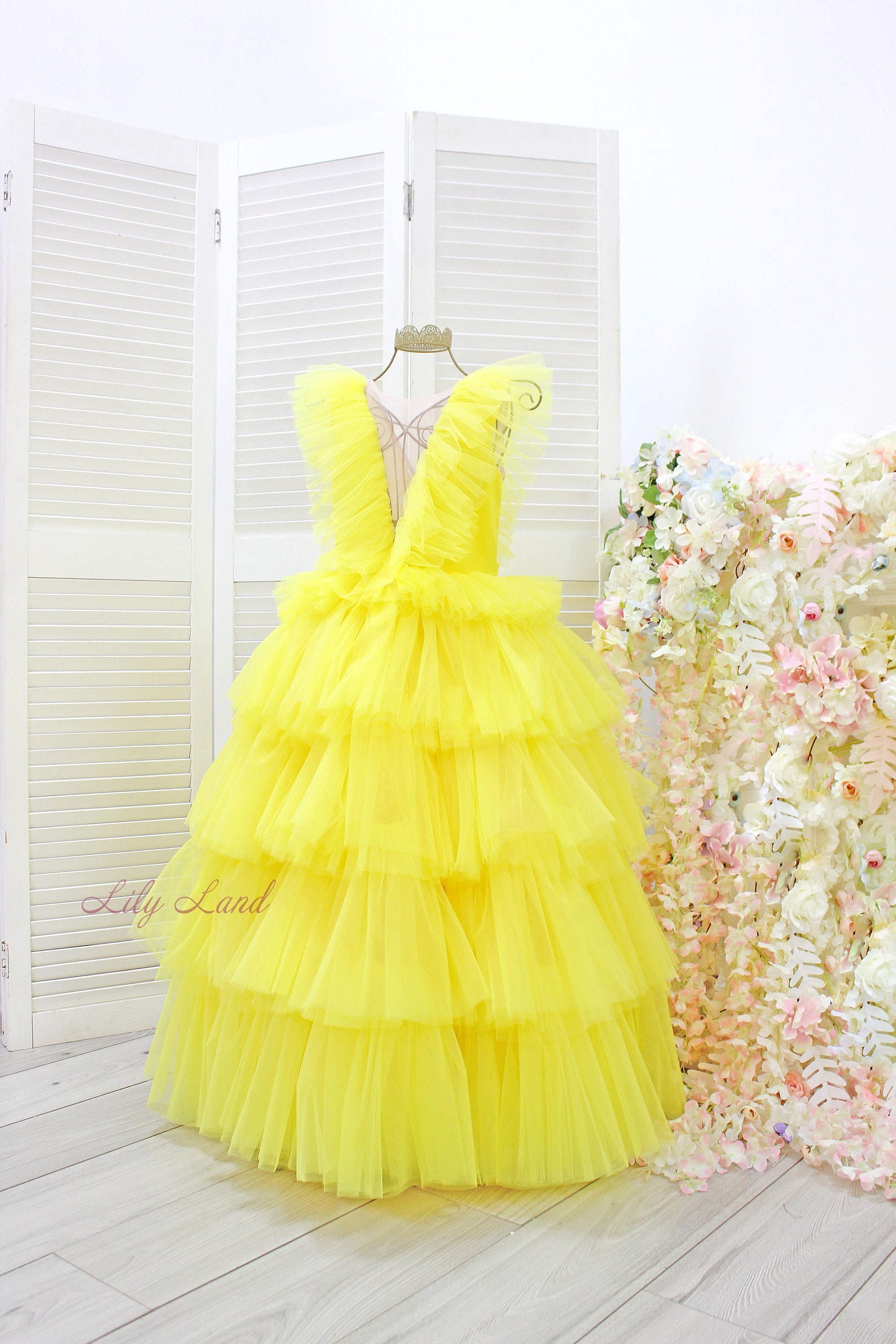 Birthday Party Baby Girl Dress Bright Pink Girl Dress Maxi Etsy