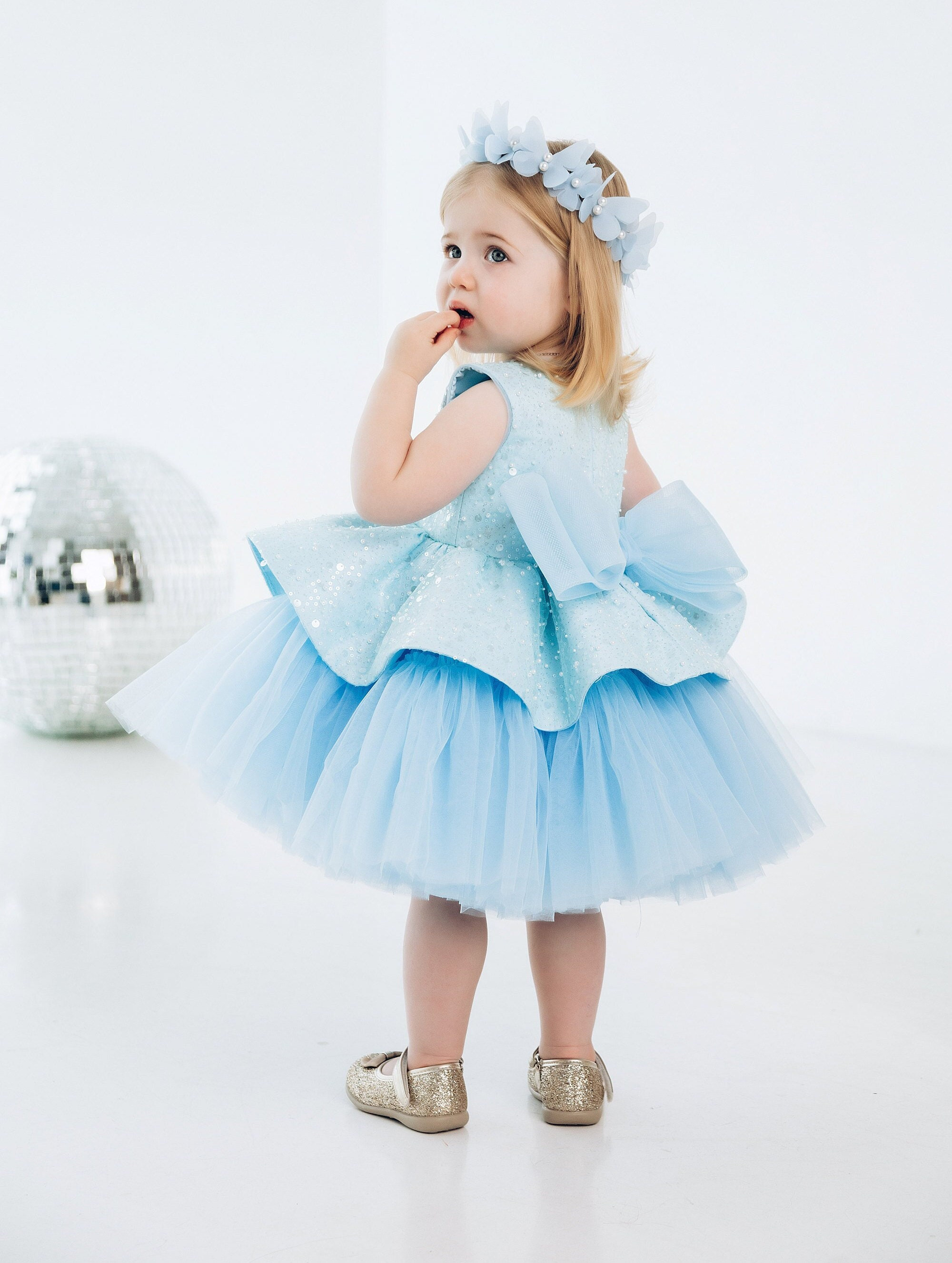 FYMNSI Abito Da Bambina Con Paillettes E Tulle – Rosa Multicolore, Senza Maniche, Per Matrimoni E Feste, Taglie 3-10 Anni - 2