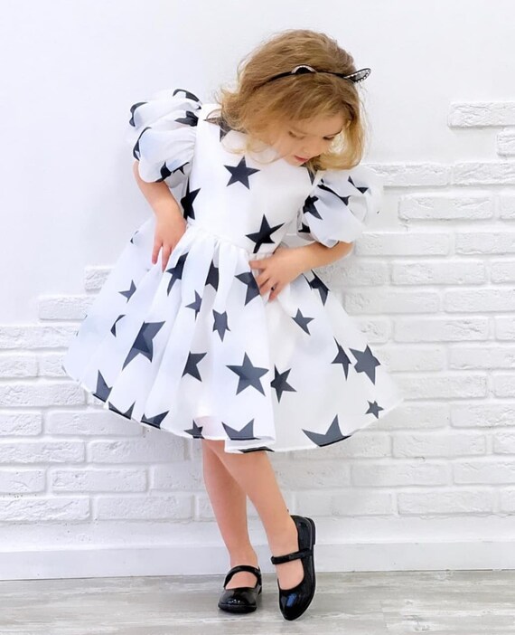 Vestido de ni a con estrellas vestido de ni a de cumplea os