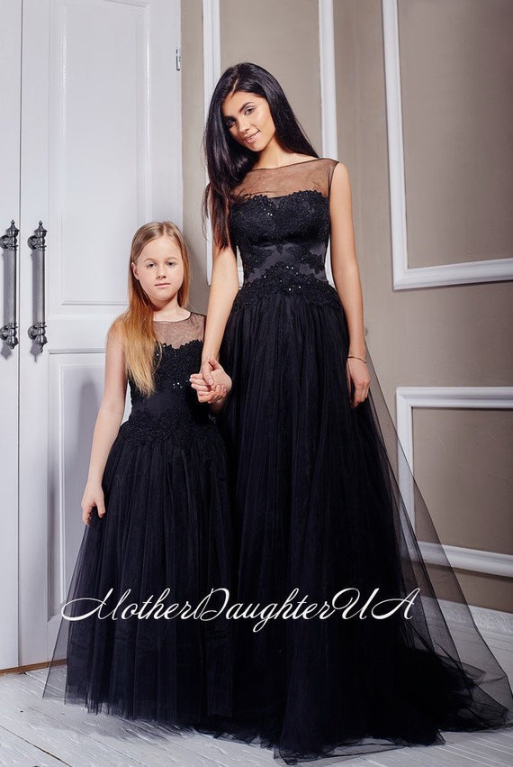 mother daughter long dresses