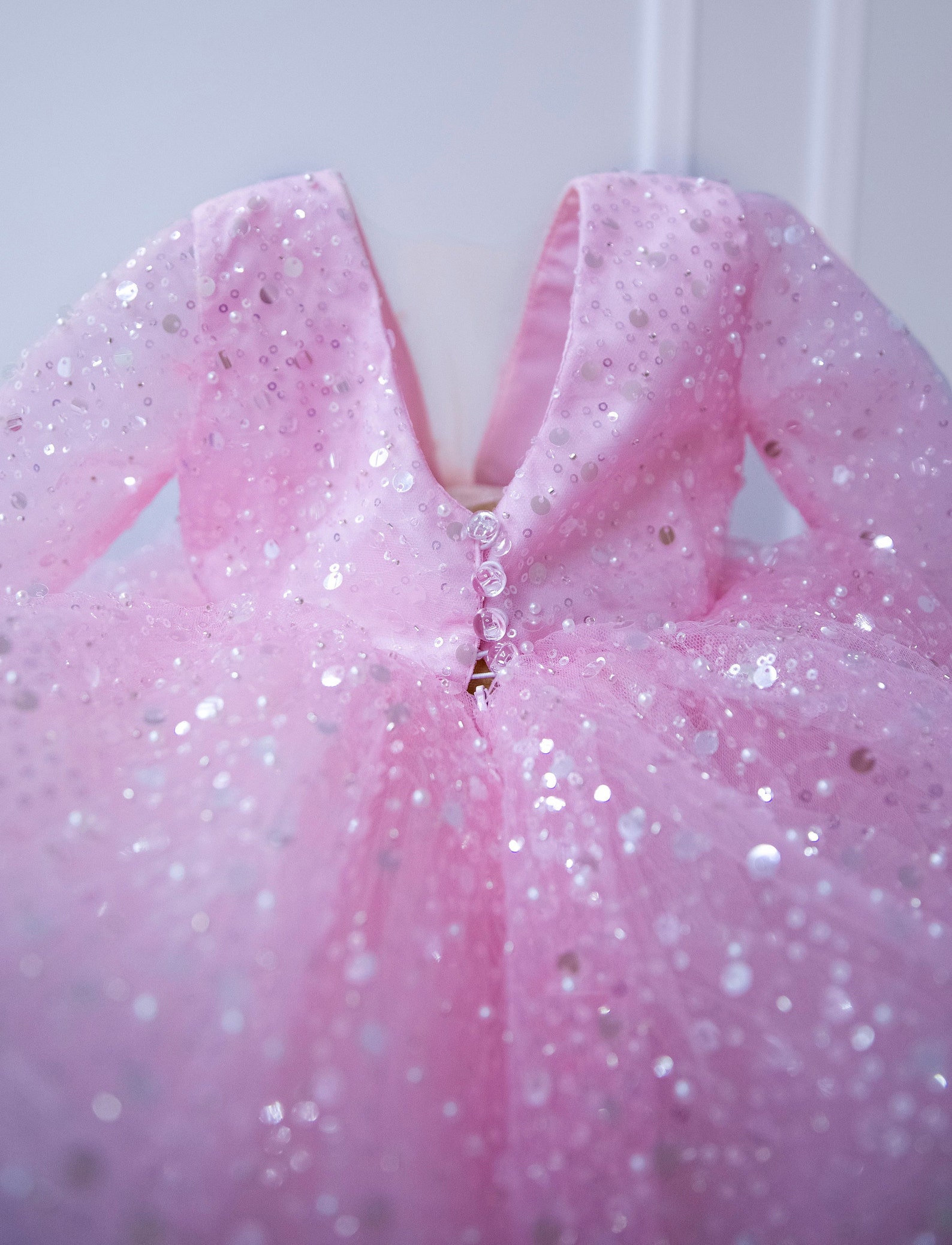 Pink Birthday Dress for Toddler Tutu Sequined Flower Girl Etsy