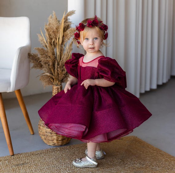 green emerald velvet dress Girl Dresses Toddler Kids Princess Formal Party Graduation Bridesmaid –  ilovethedress