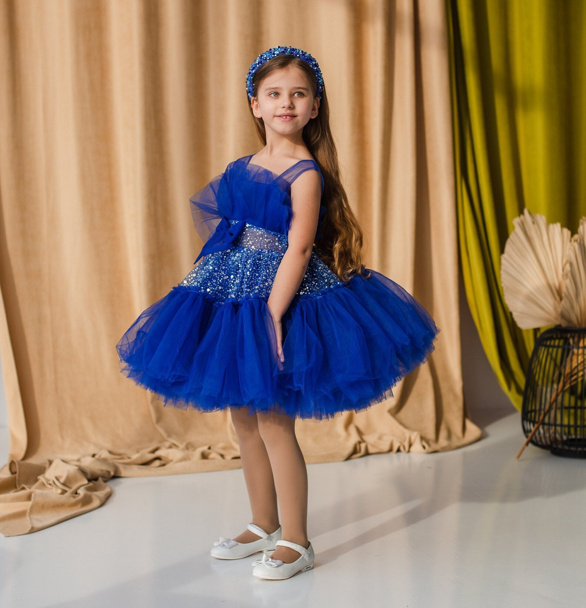 Royal blue hotsell infant dress