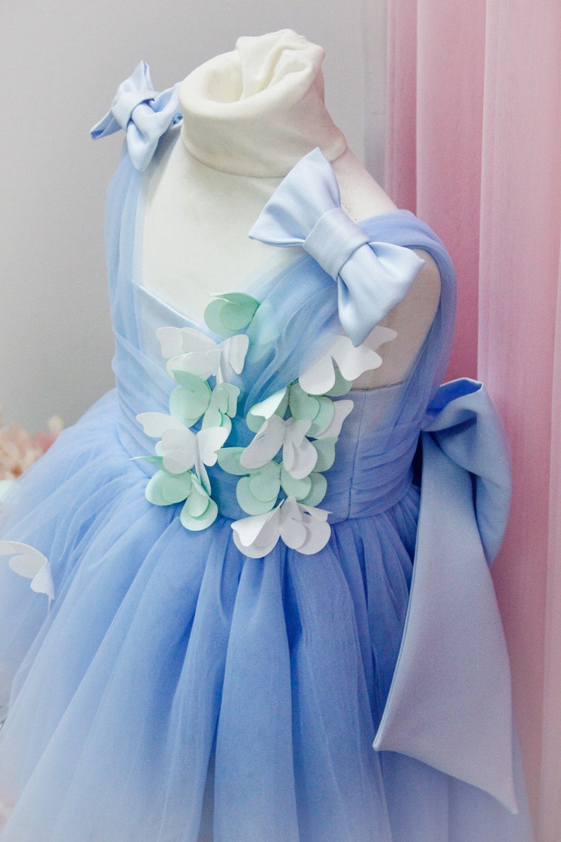 Butterfly style baby dress birthday baby girl dress flower Etsy