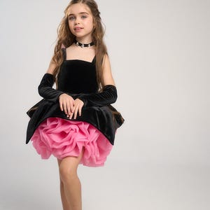 Pink Velvet Tulle Baby Dress - Etsy