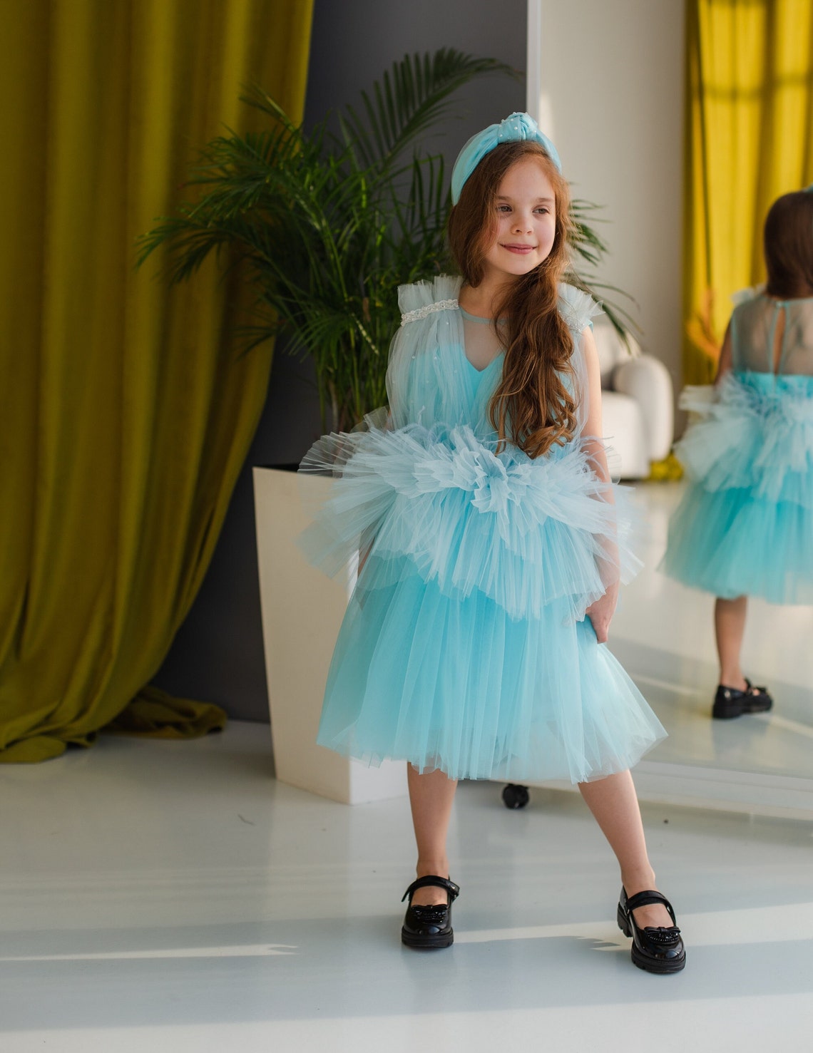 Birthday Girl Dress Flower Girl Dress Pearls Prom Dress Etsy