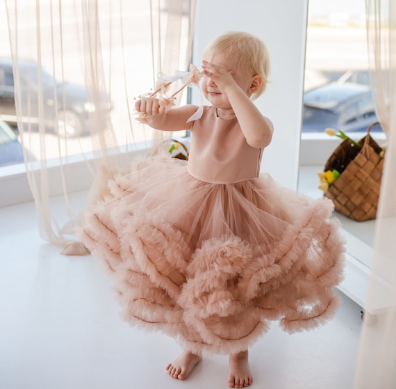beige bubble dress Lady Black Tie - Regal Cutie Bubble Hem Midi Dress - Cream