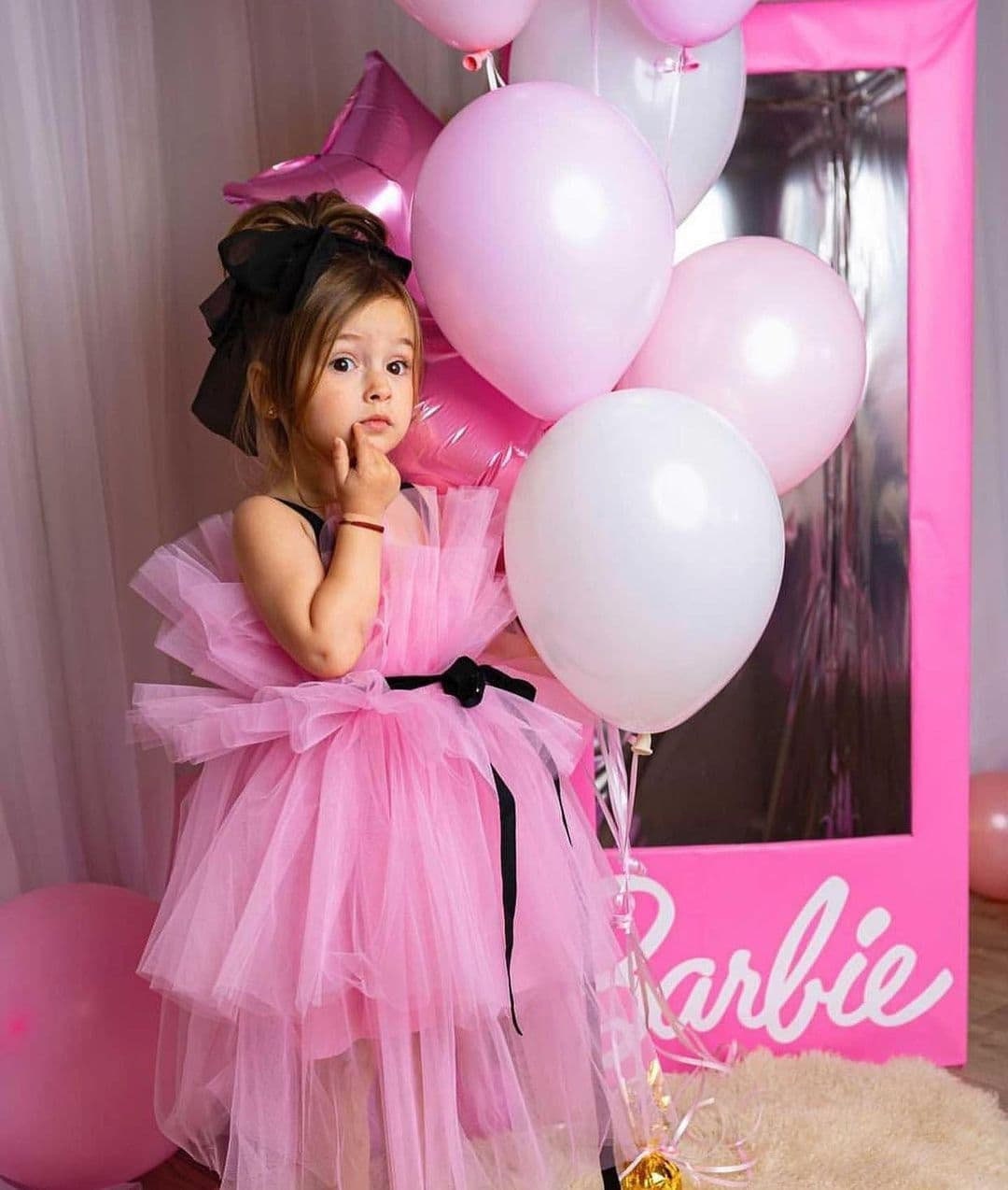 Birthday Dress Pink Puffy Dress Girls Doll - Etsy Israel