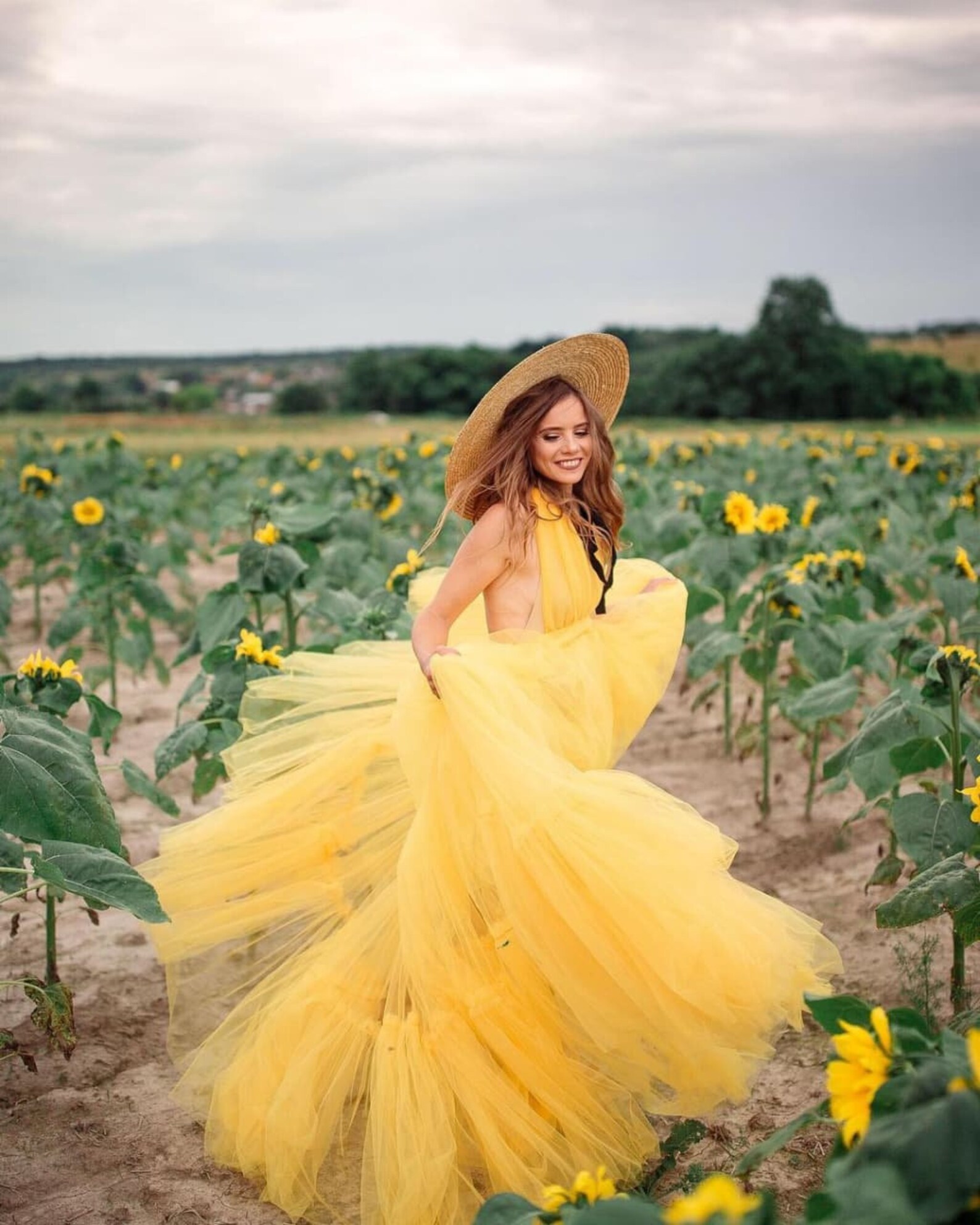 Bright Yellow Woman Dress Maternity Photoshoot Dress Baby - Etsy