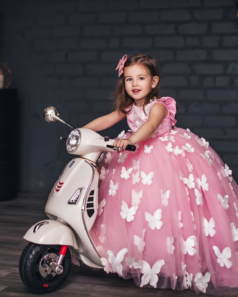Butterfly Dress Toddler 3D Butterflies Little Girls Dress Etsy
