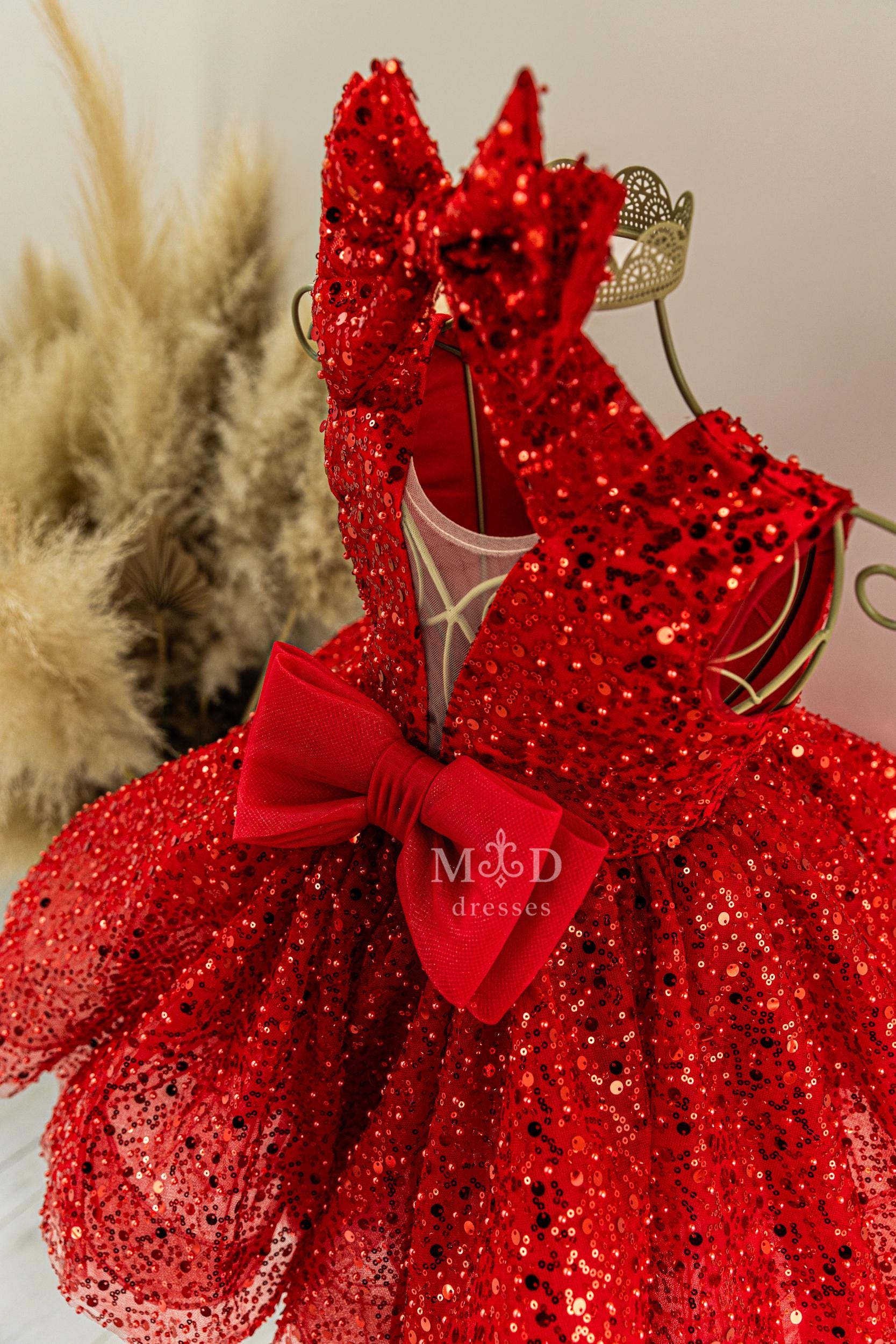 red birthday dress sparkly Sparkly Red Bodycon Sequin Halter Midi Cocktail Dress with Slit