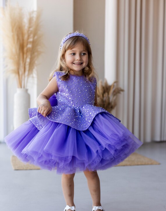 dark purple birthday dress Bella and Bloom Boutique