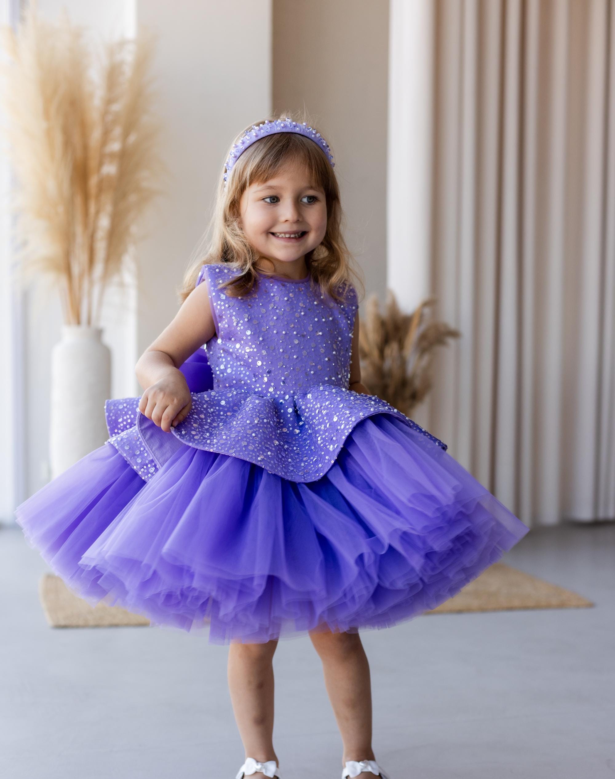 purple dress 3t Rebecca Flower Girl Dress Lilac