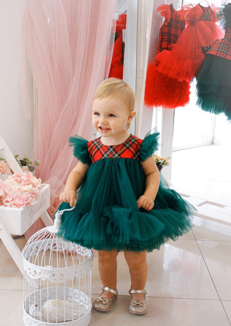 Baby girl Christmas dress first Christmas dress size 9 12 18 Etsy