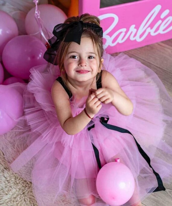 Dress Girl Pink Puffy Baby Dress - Etsy