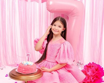 open lace back dress Frosted Cake Dress 'Happy Birthday' L / Happy Birthday main image 1