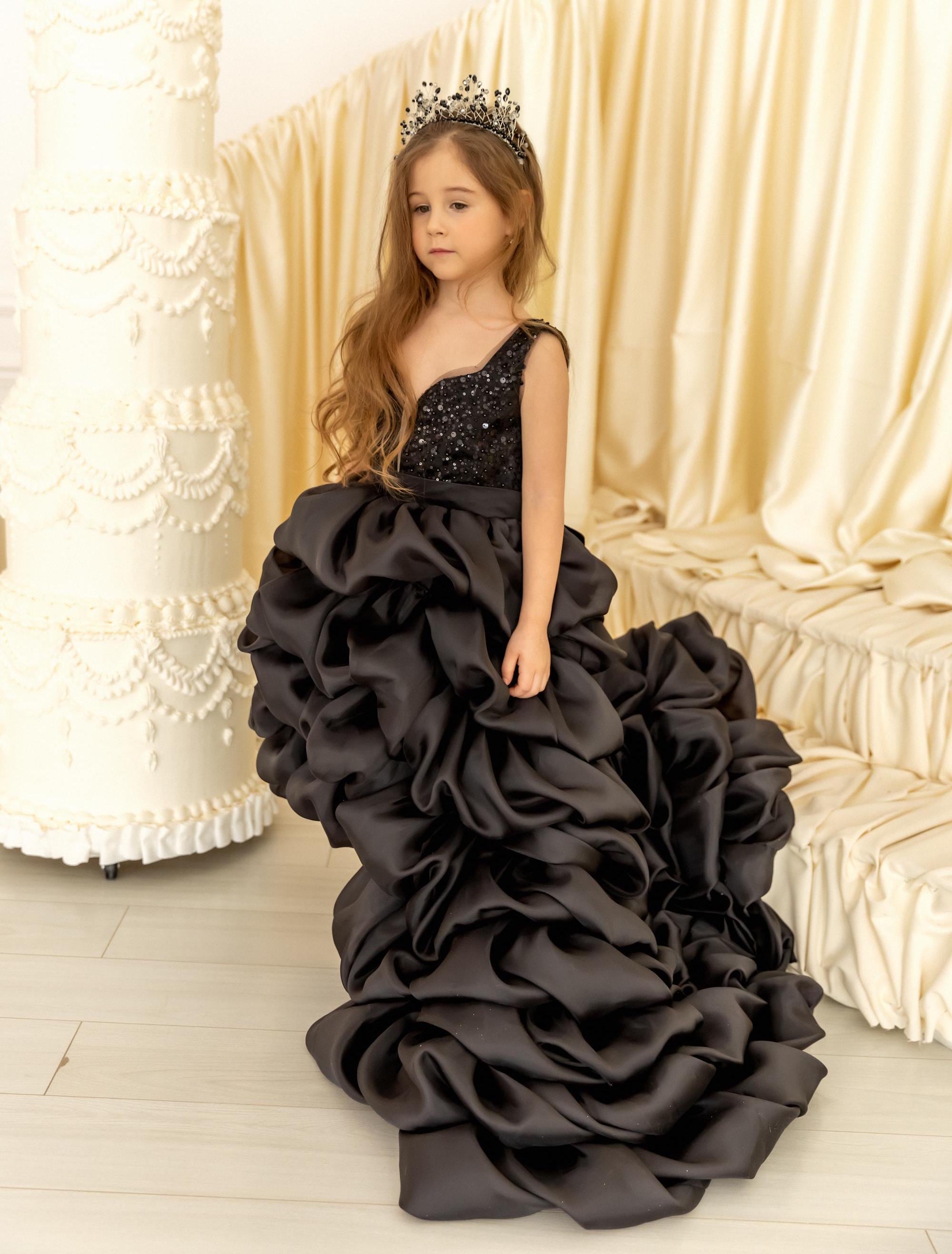 slim fit dress slacks Strapless Long A-Line Prom Dress with Ruffles Black / 6