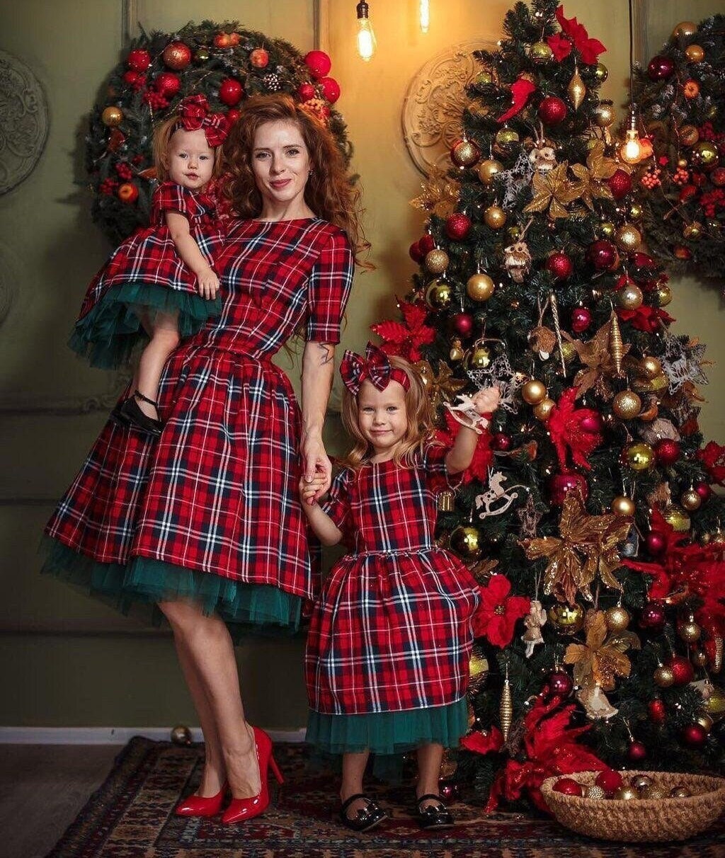Mommy and Me Christmas Dresses Etsy Ireland