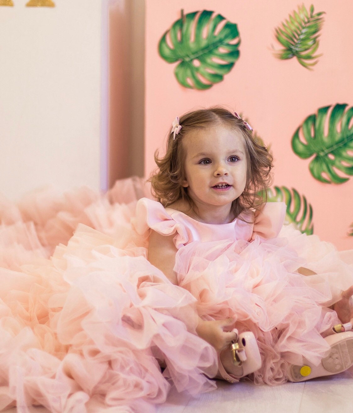 READY TO SHIP Blush Flower Girl Dress First Birthday Dress Etsy