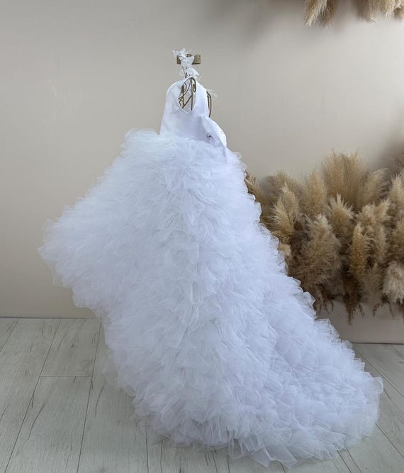 strapless open back dress Pretty Princess Ball Gown Flower Girl Dresses Pageant Dress Fluffy Tul main image 1