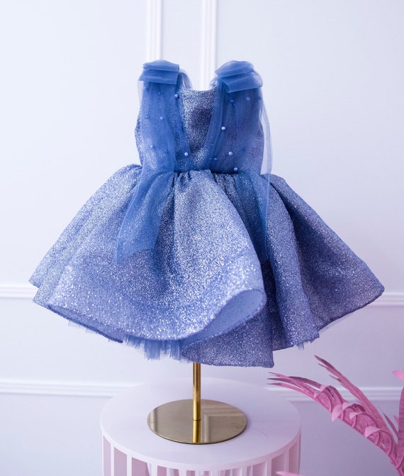 18th birthday dresses glitter Sky Blue Sequin Prom Dresses For Black Girls,Mermaid Birthday Dress Se –  Simplepromdress main image 1