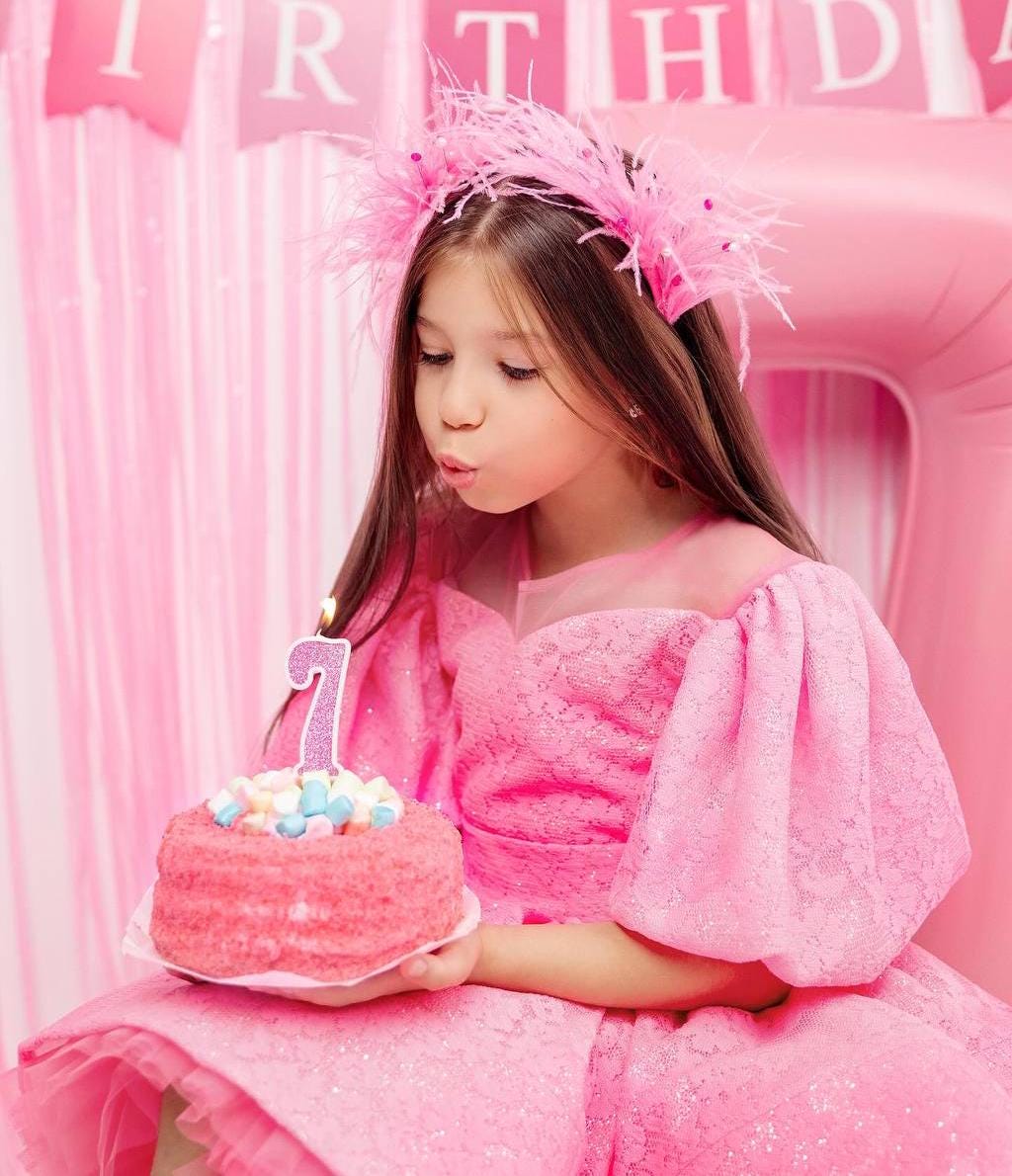 blue dress for baby girl Frosted Cake Dress 'Happy Birthday' L / Happy Birthday