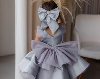 トリートTreat Girl's tulle frill jersey(gray il_1080xN.3520606112_1tew.jpg