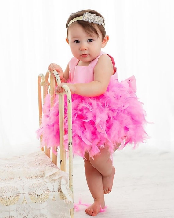 Vestido de bebé tutú rosa brillante, vestido de niña de flores, vestido de  primer cumpleaños, vestido de bebé de cumpleaños, vestido de bebé corto  hinchado, vestido de novia para bebés 