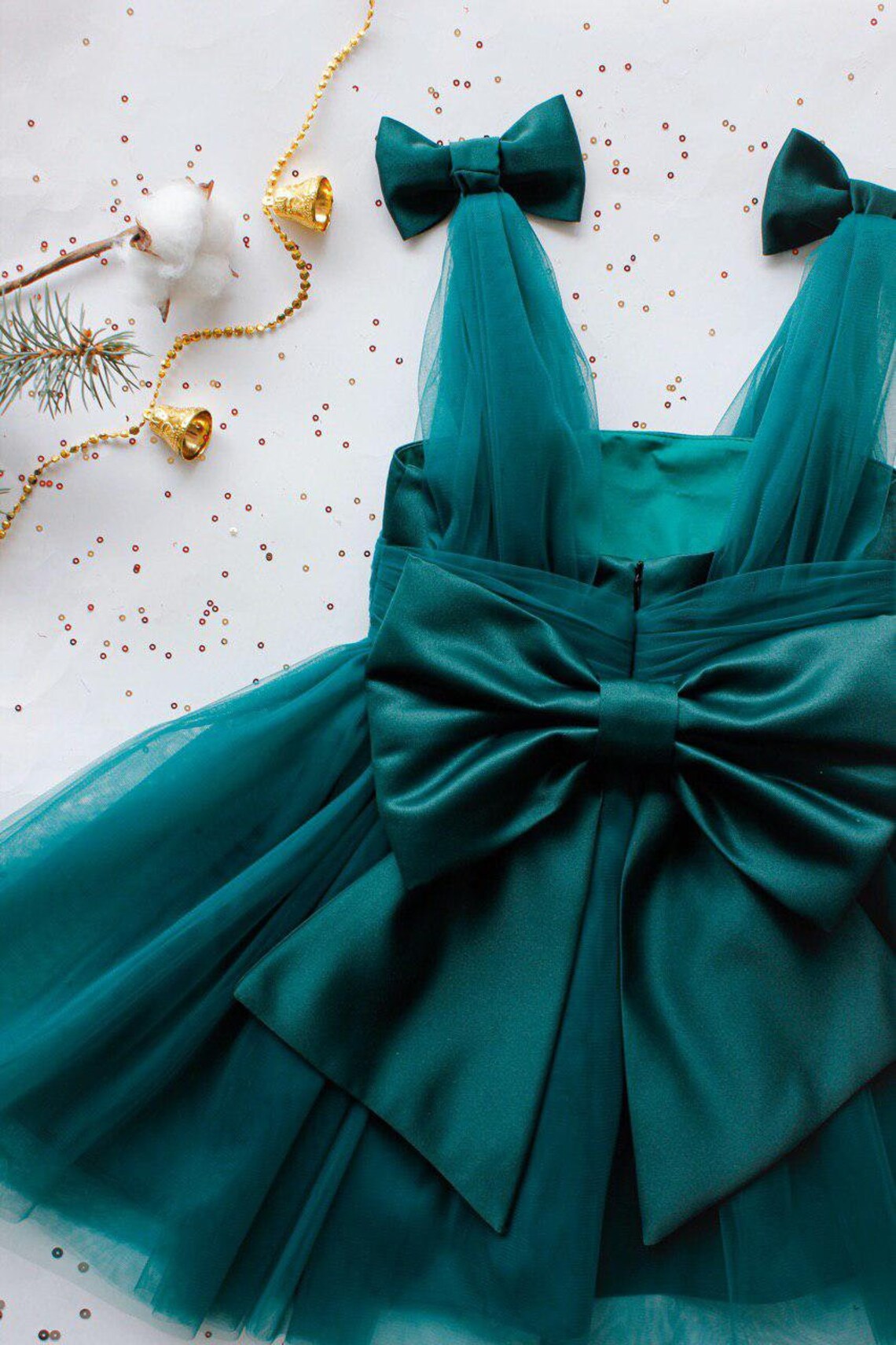 Emerald green Christmas dresses for girls kids dress with Etsy Green Christmas Dress