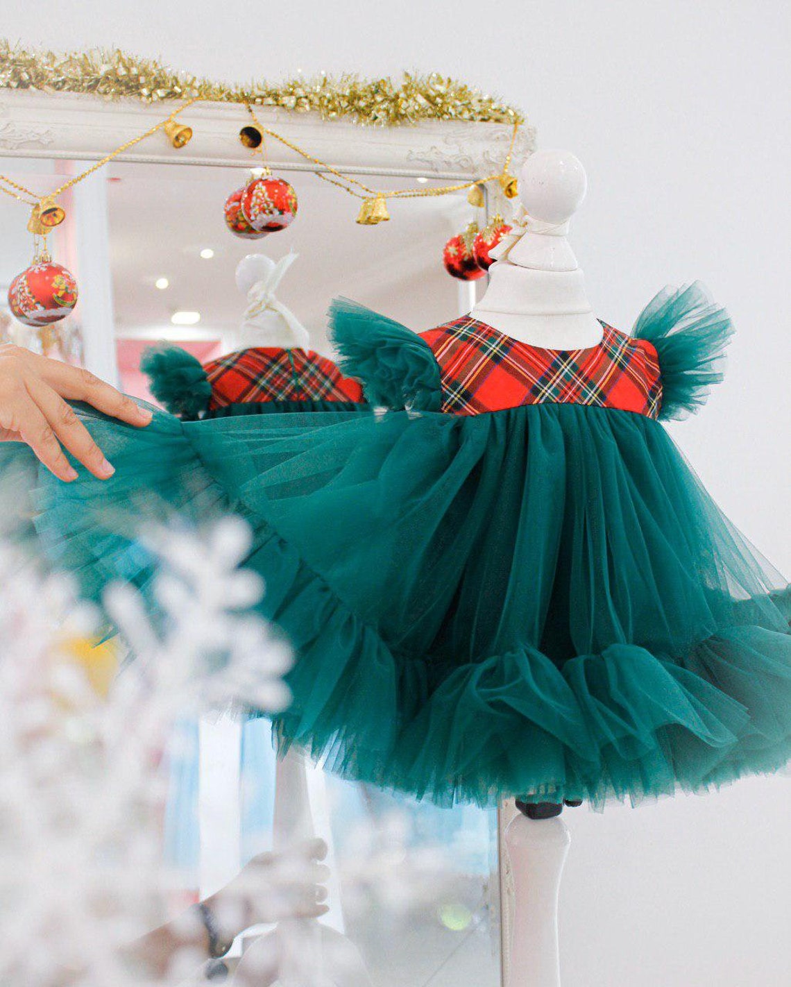 Baby girl Christmas dress first Christmas dress size 9 12 18 | Etsy