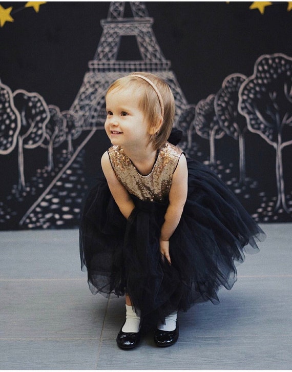 black and gold birthday dress