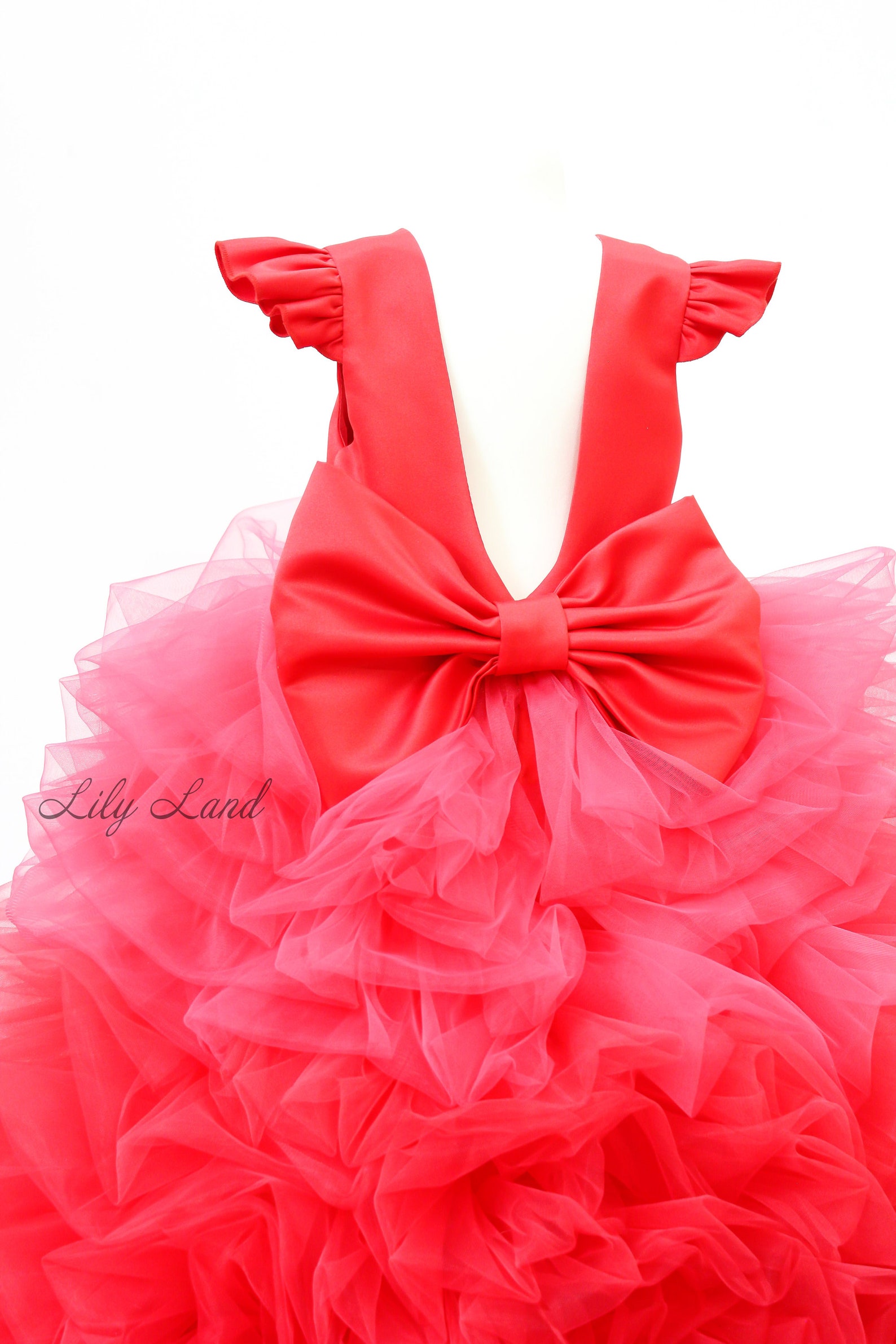 READY TO SHIP Red Birthday Girl Dress Ombre Flower Girl Etsy — free download