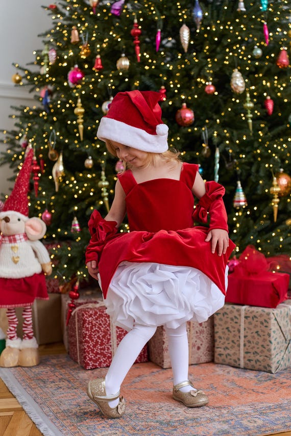 red christmas dance dress Xmas Photoshoot Birthday Dress, Flower Girl, Party Prom Attire, Tutu Tulle Toddler Gown, Pageant, Graduation, Special Occasion christmas dance outfits for girls