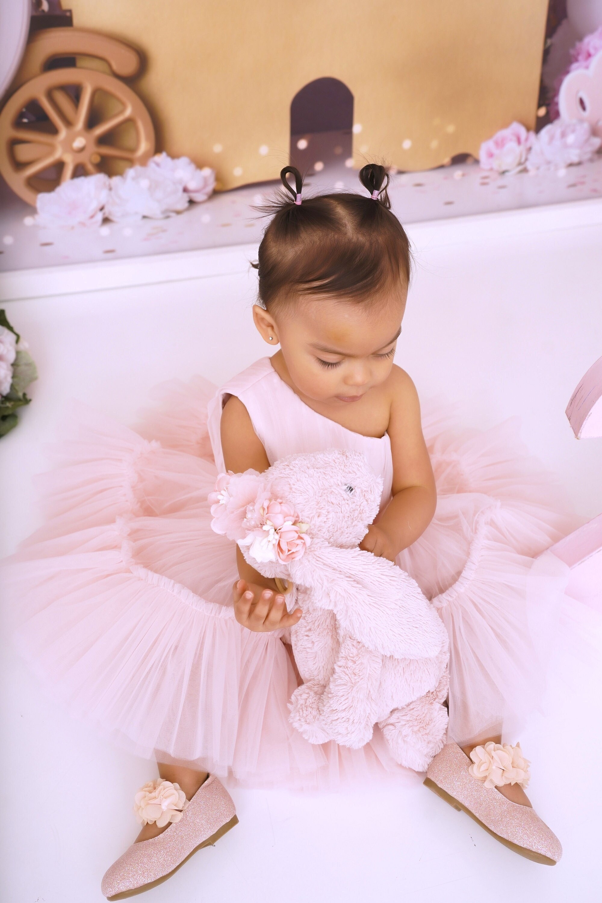One Shoulder Baby Dress Baby Girl Birthday Dress Flower Girl Dress First Birthday Dress Wedding Baby Dress Prom Dress Princess Dress